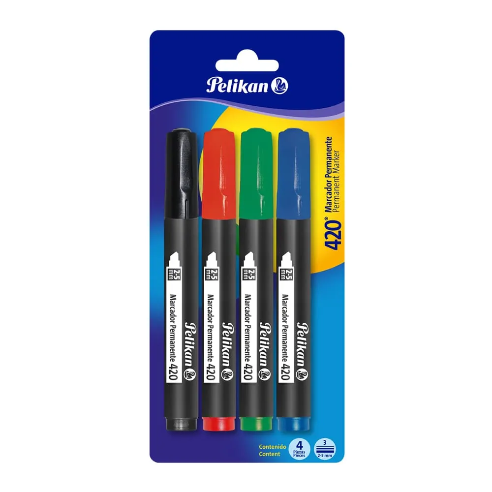 Marcador Permanente X4