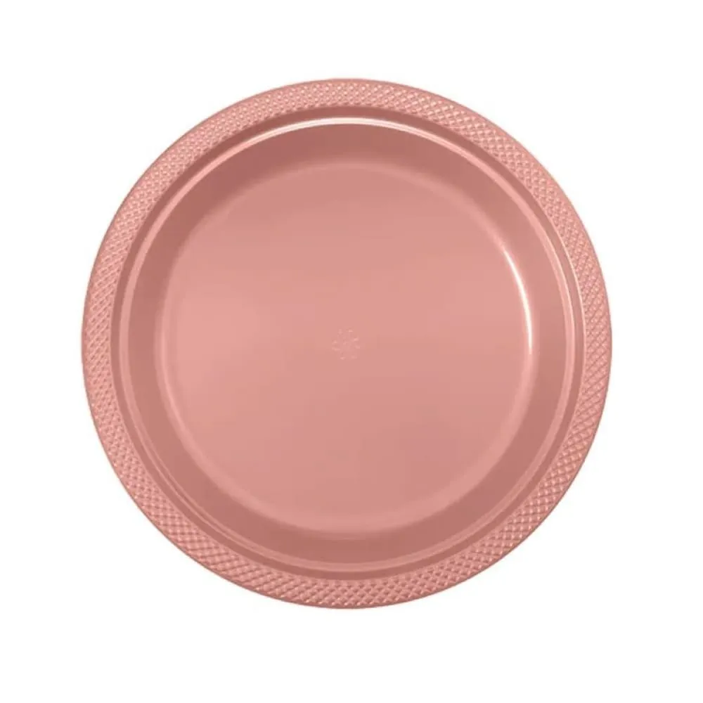 Plato Deluxe Oxo Pequeño Dorado Rosa X10