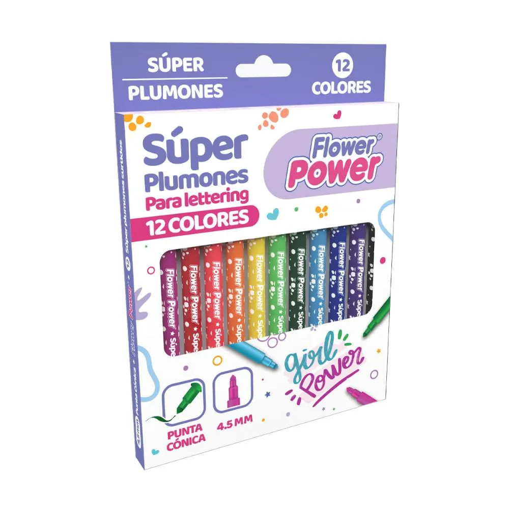 Super Plumón Conica X12 Co