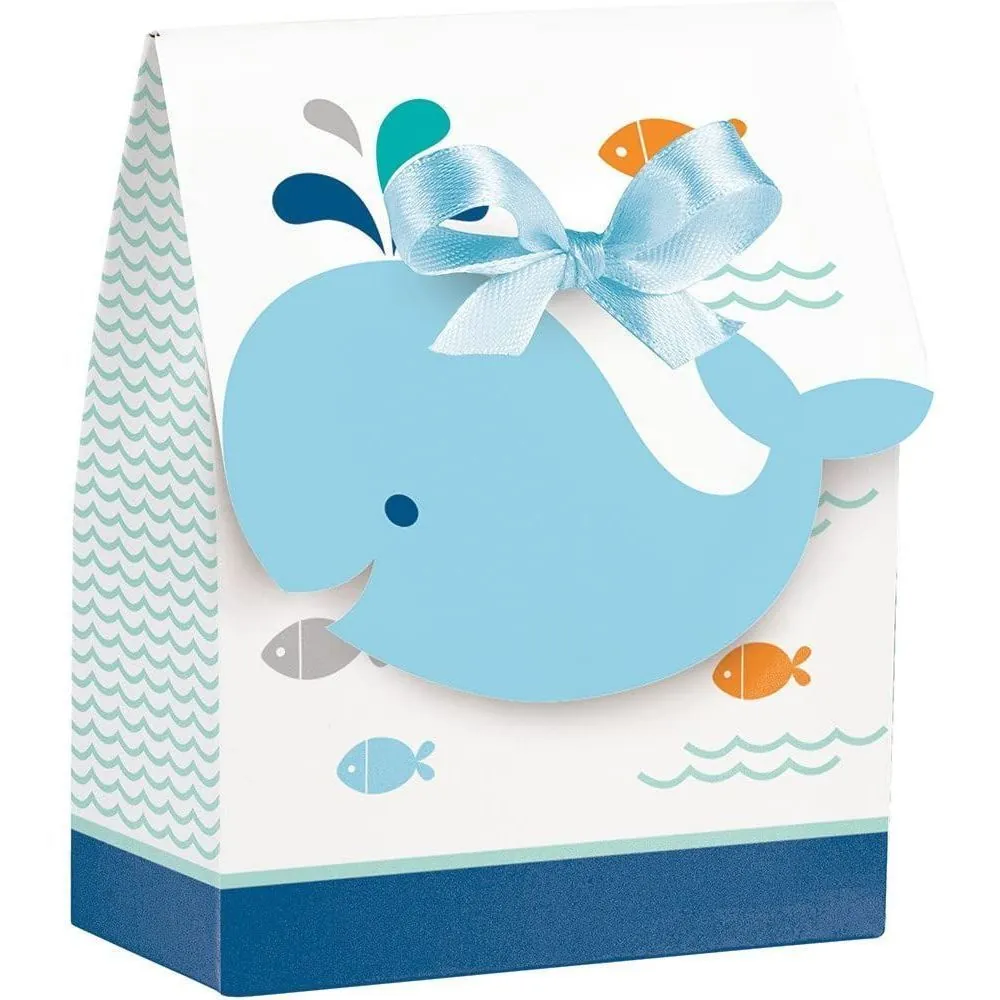 Caja De Sorpresas Diseño Ballena Azul X12.