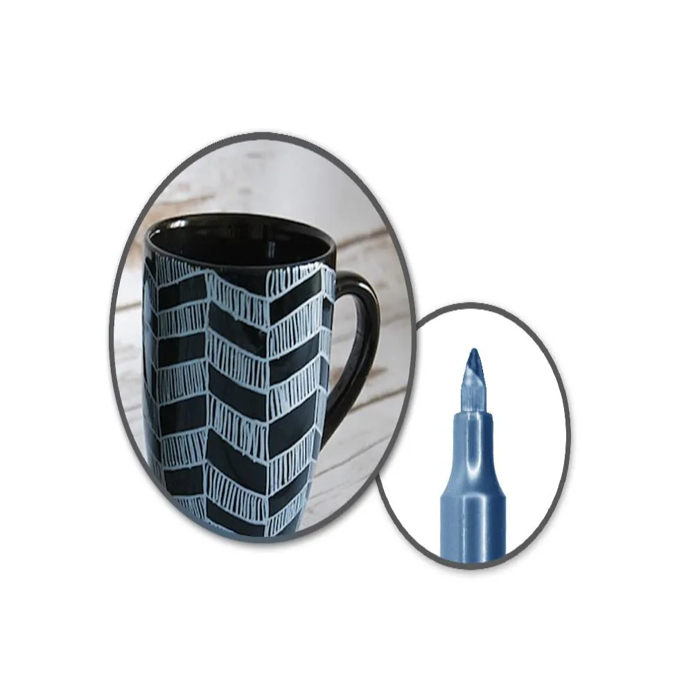 Marcador Azul Metal