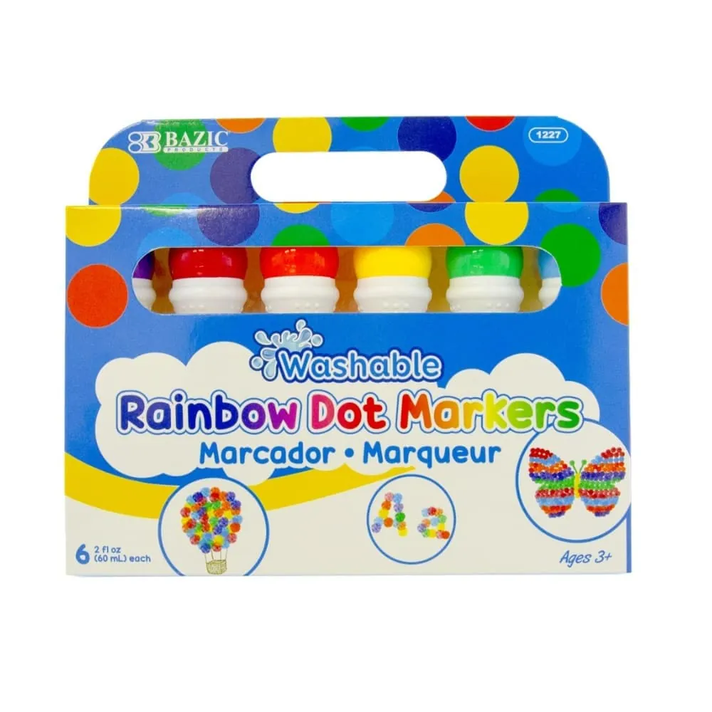 Marcador Lavable Arcoiris X6