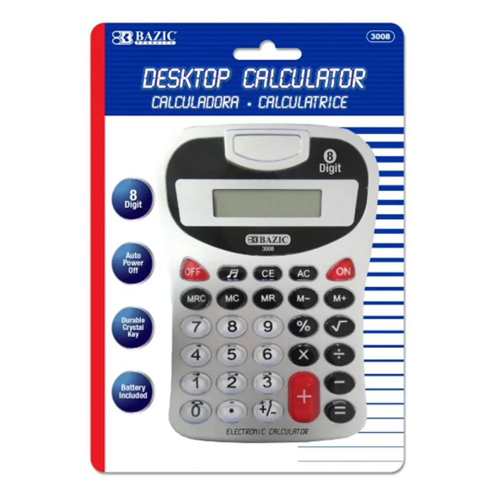 Calculadora Escritorio Plateada