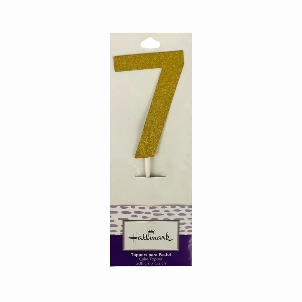 Topper Dorado Número 7