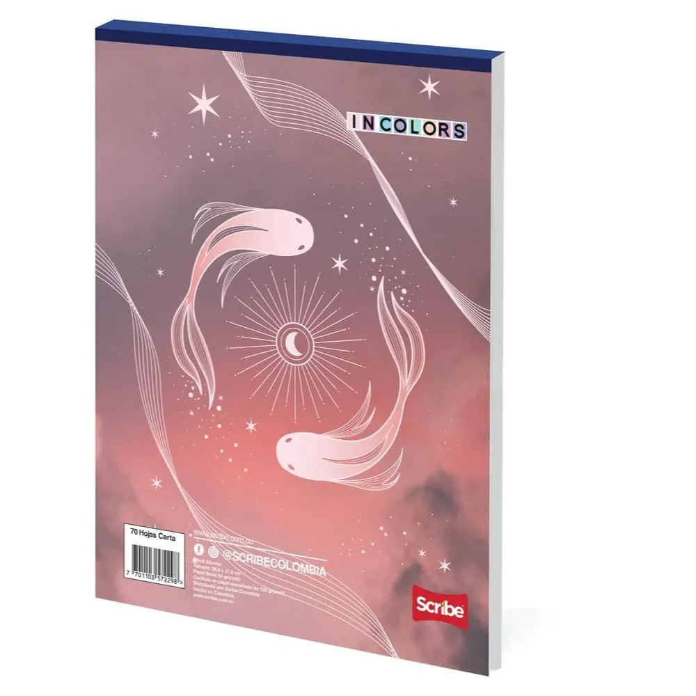 Block Carta Cuaderno Incolors 70 Hojas Surtido