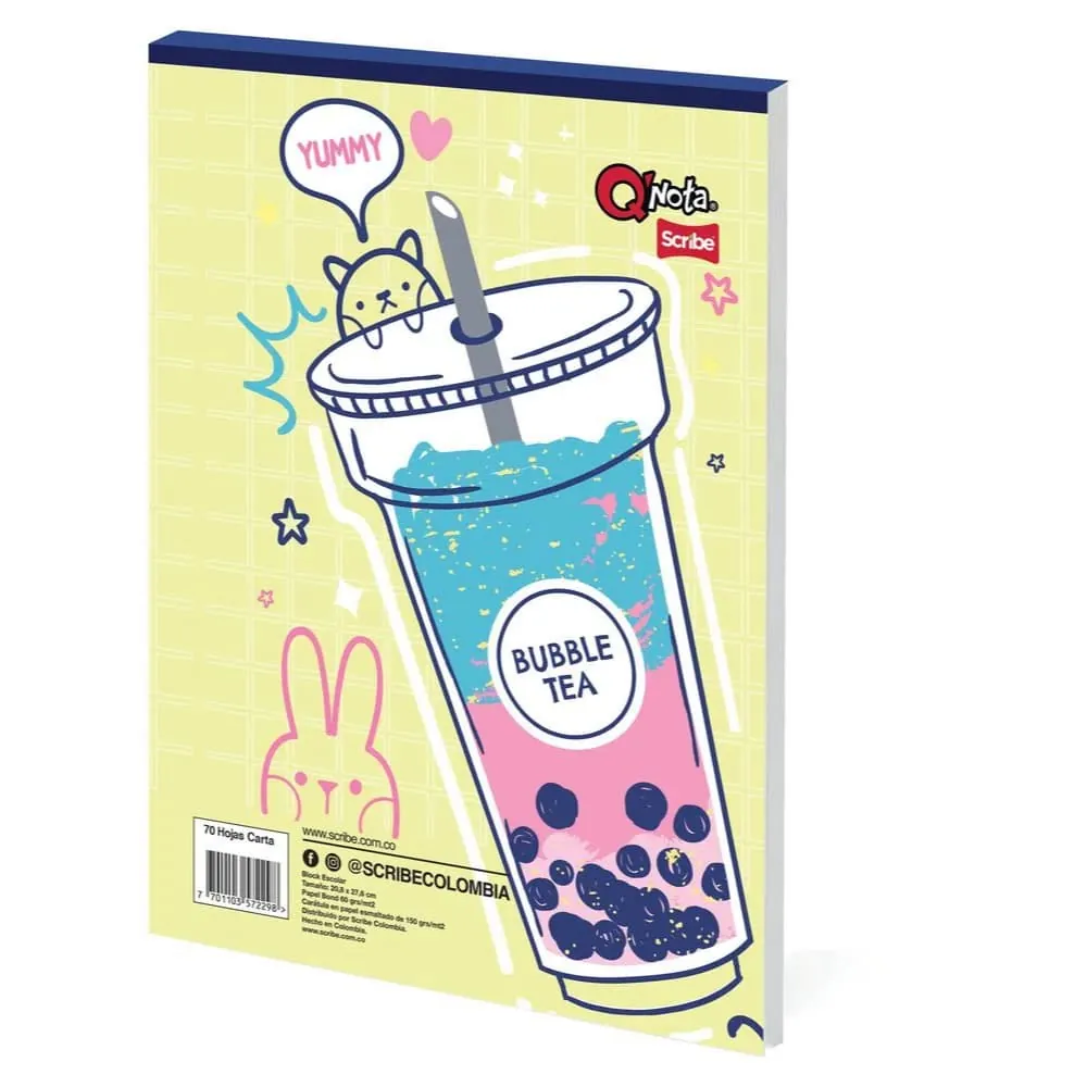 Block Oficio Cuaderno Qnota70 Hojas Surtido