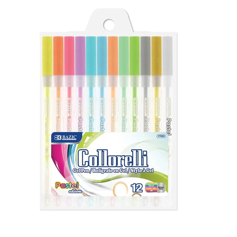 Bolígrafo Pastel Gel X12