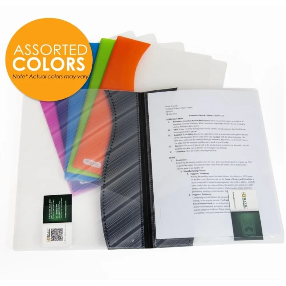 Carpeta Bicolor Carta 2 Bolsillos Surtido