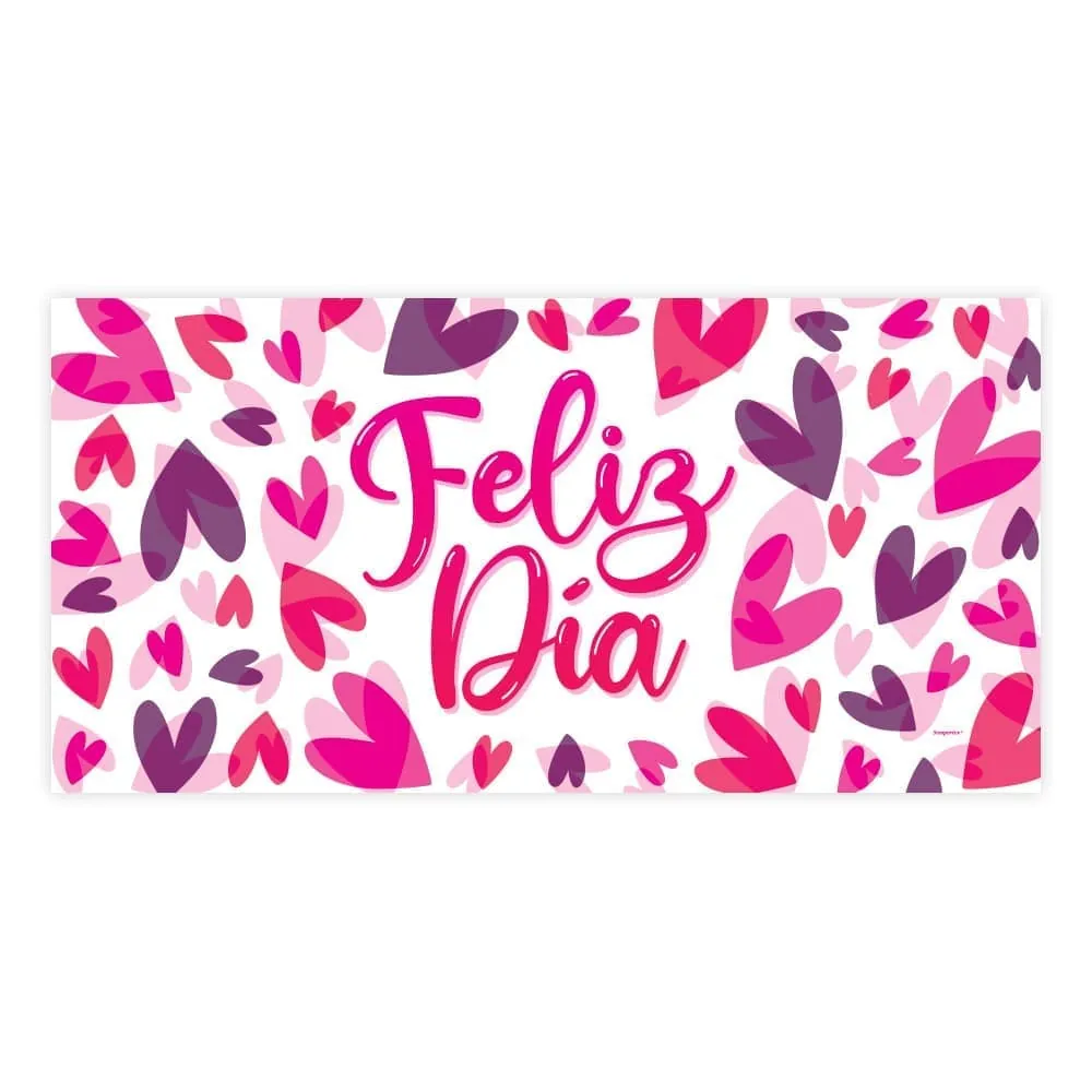 Cartel Feliz Día 100x50 Cm