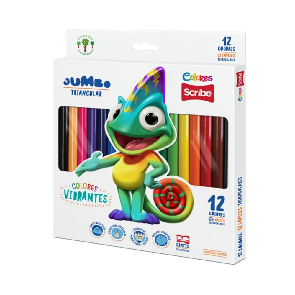 Colores X12 Jumbo Triangulares