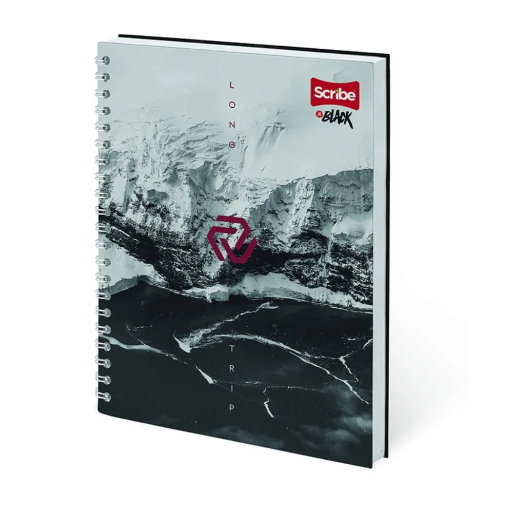 Cuaderno 80 Hojas Rayado In Black Surtido