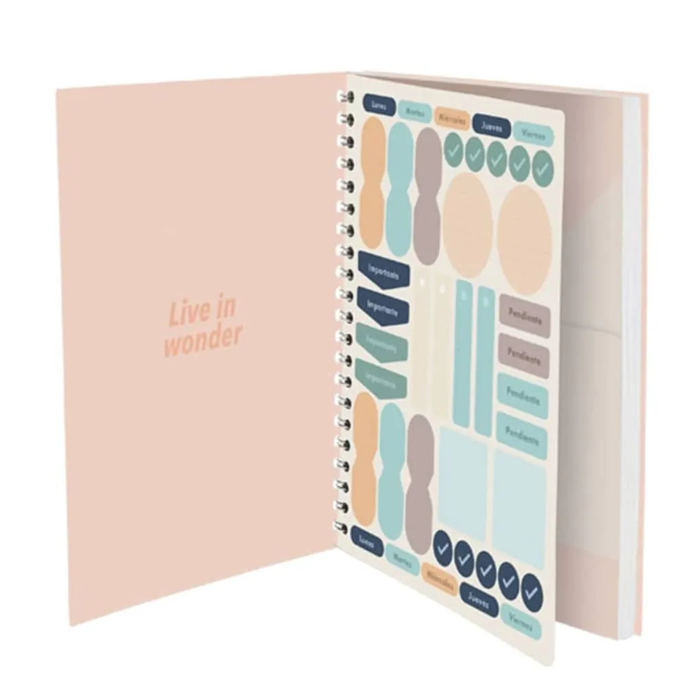 Cuaderno Argollado 80 Hojas Cuadriculado Surtido