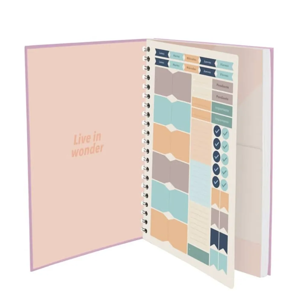 Cuaderno Argollado 80 Hojas Cuadriculado Surtido