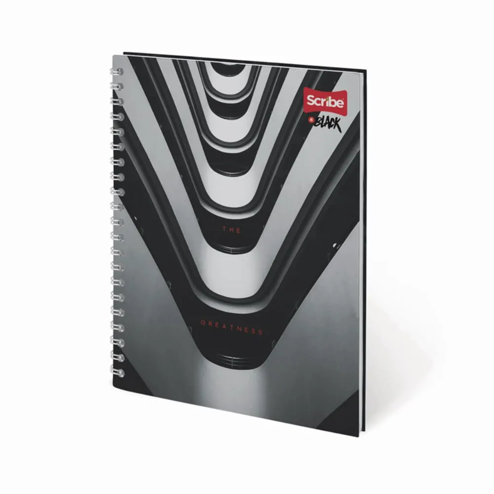 Cuaderno Argollado Black 80 Hojas Cuadriculado Surtido