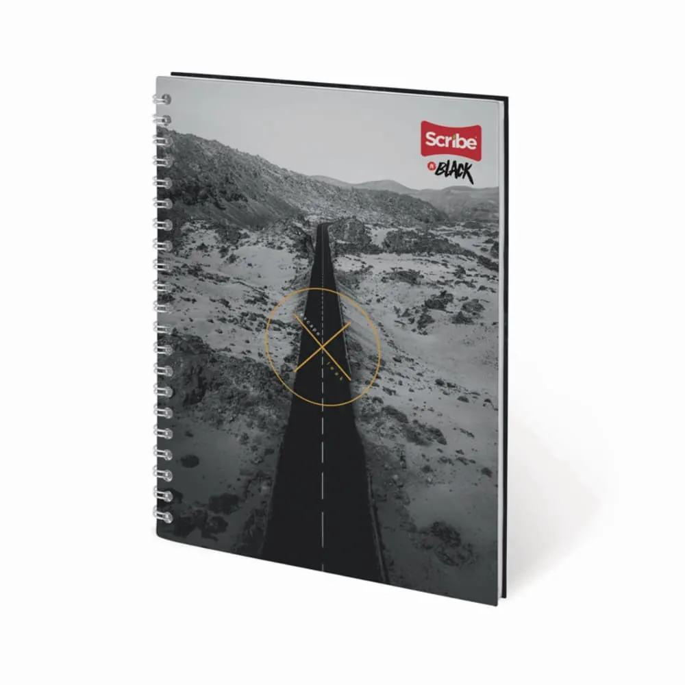 Cuaderno Argollado Black 80 Hojas Cuadriculado Surtido