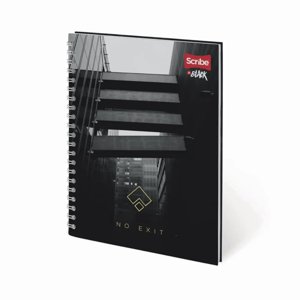 Cuaderno Argollado Black 80 Hojas Cuadriculado Surtido