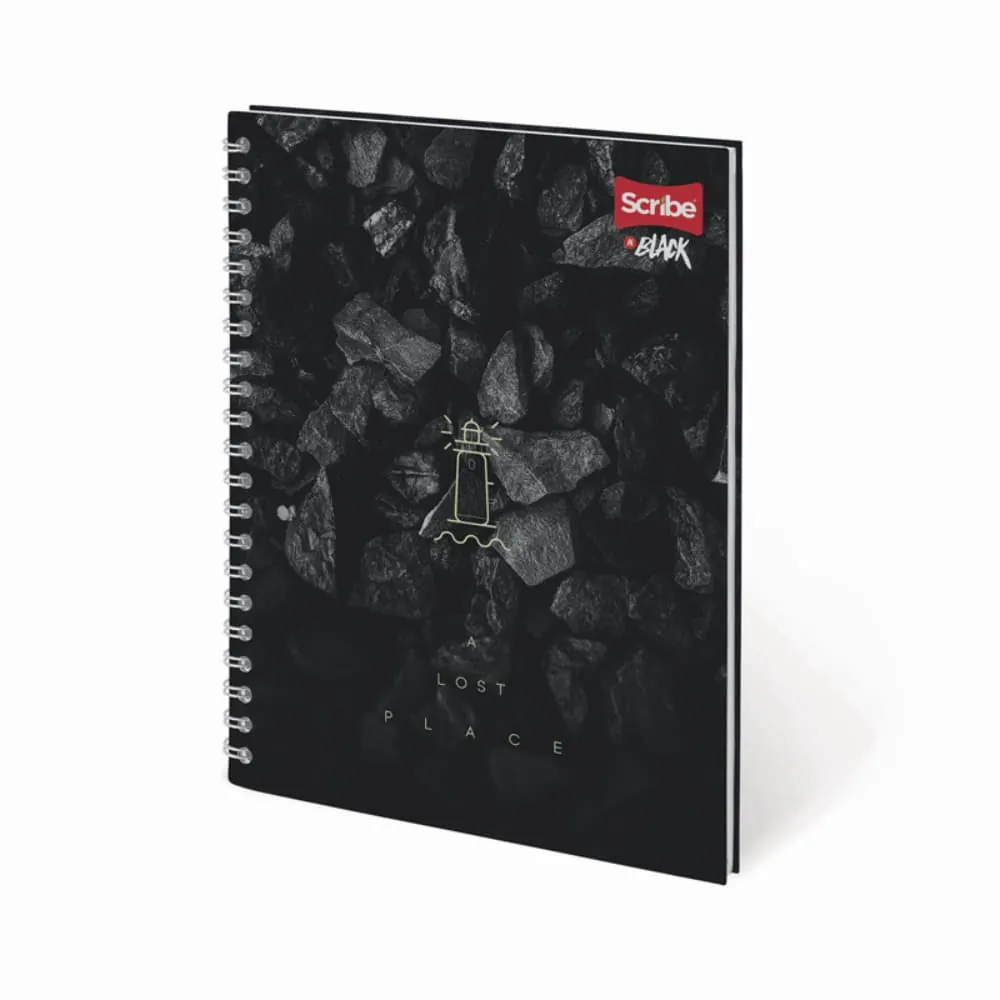 Cuaderno Argollado Black 80 Hojas Cuadriculado Surtido