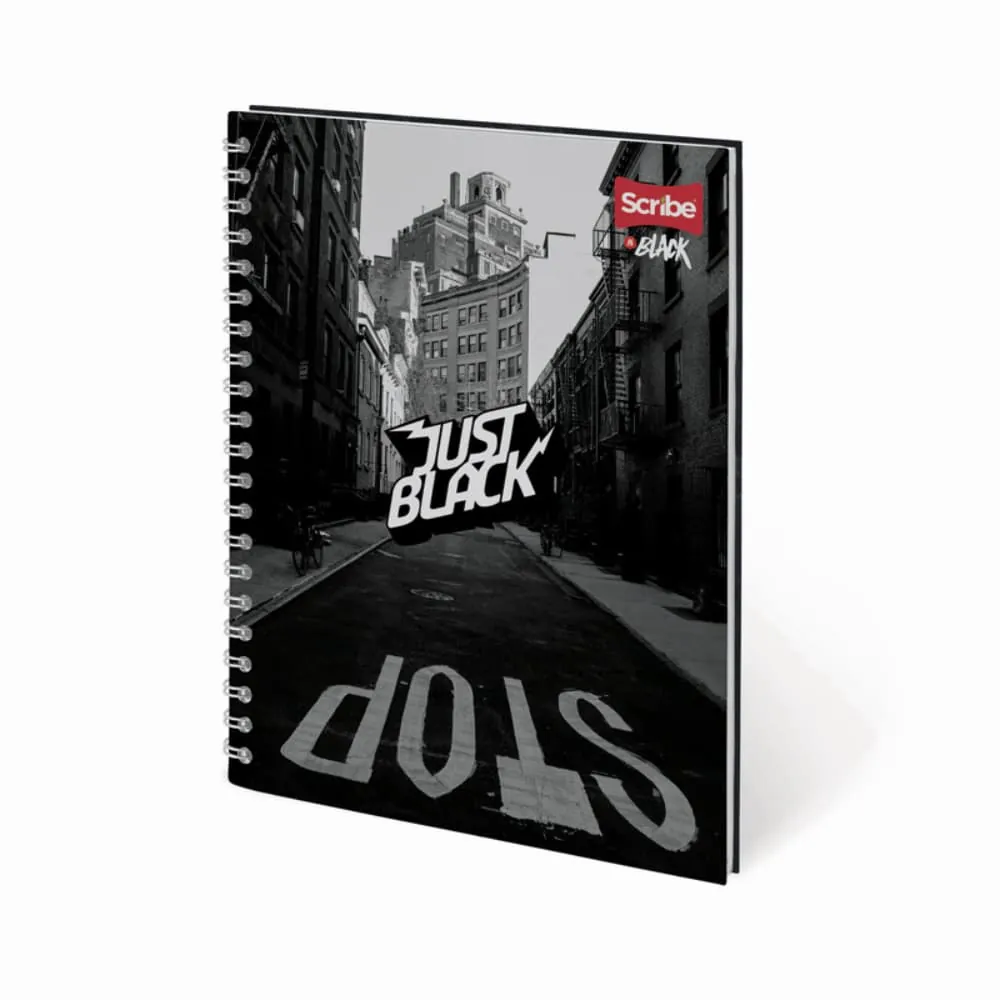 Cuaderno Argollado Black 80 Hojas Cuadriculado Surtido