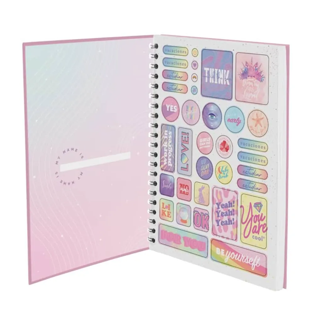 Cuaderno Argollado Canvas 80 Hojas Cuadriculado Surtido