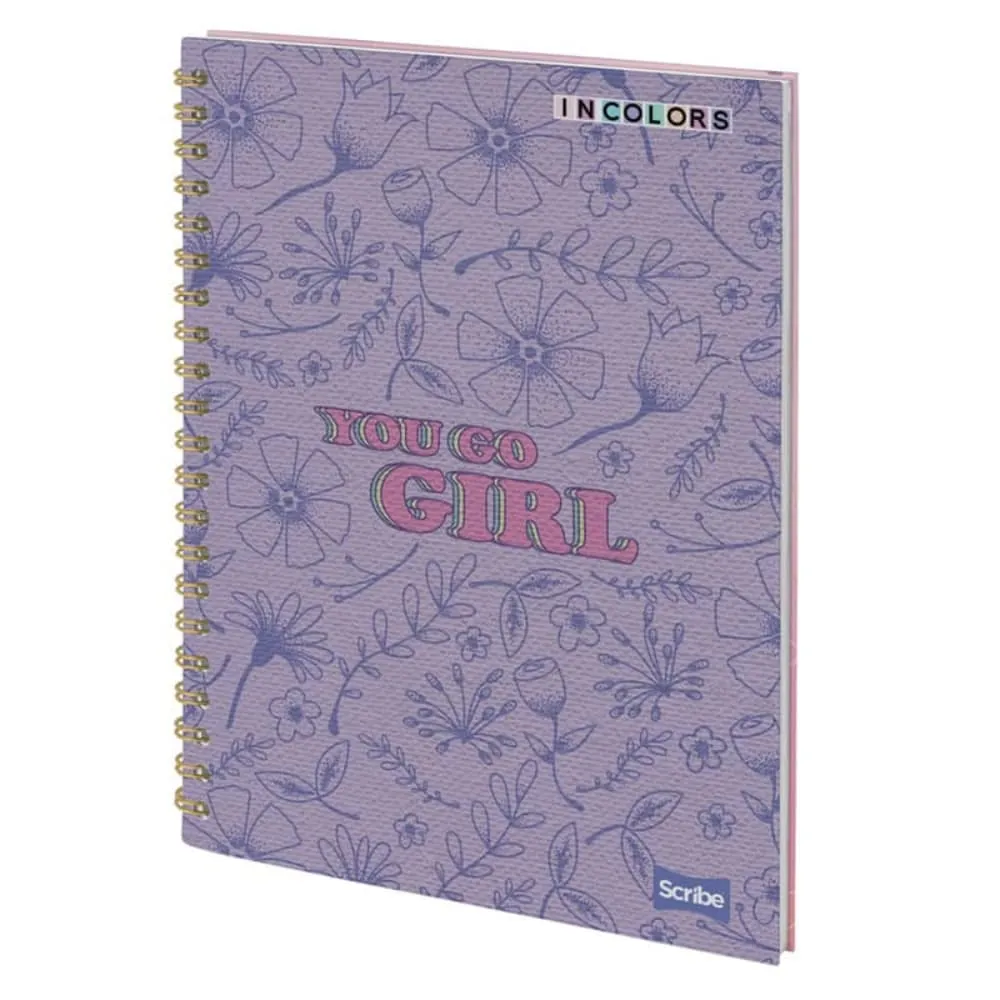 Cuaderno Argollado Canvas 80 Hojas Cuadriculado Surtido