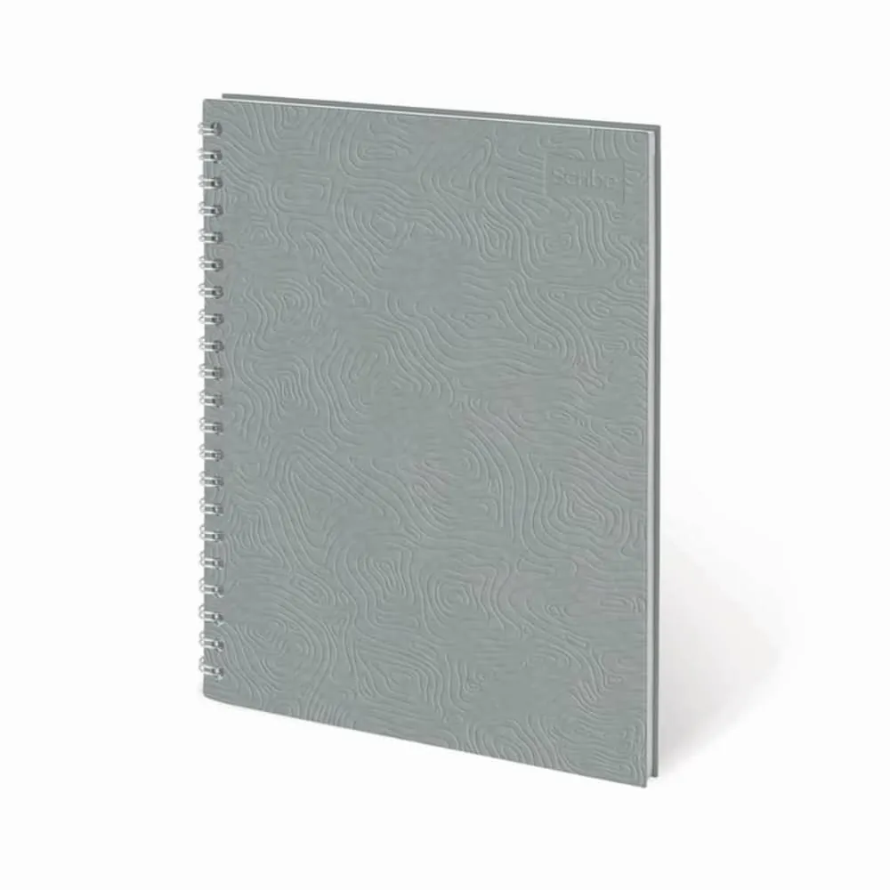 Cuaderno Argollado Cuero 80 Hojas Cuadriculado Surtido