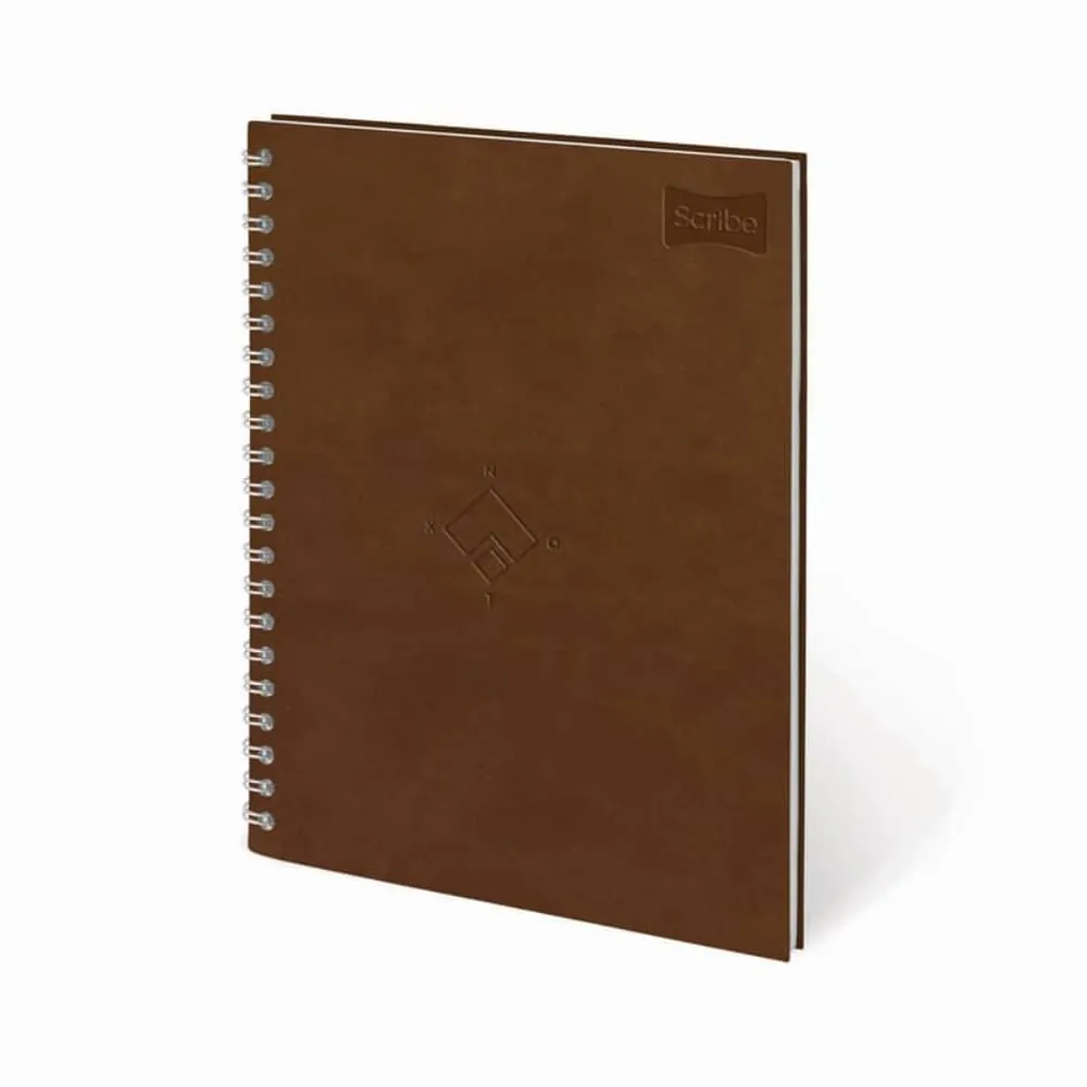 Cuaderno Argollado Cuero 80 Hojas Cuadriculado Surtido