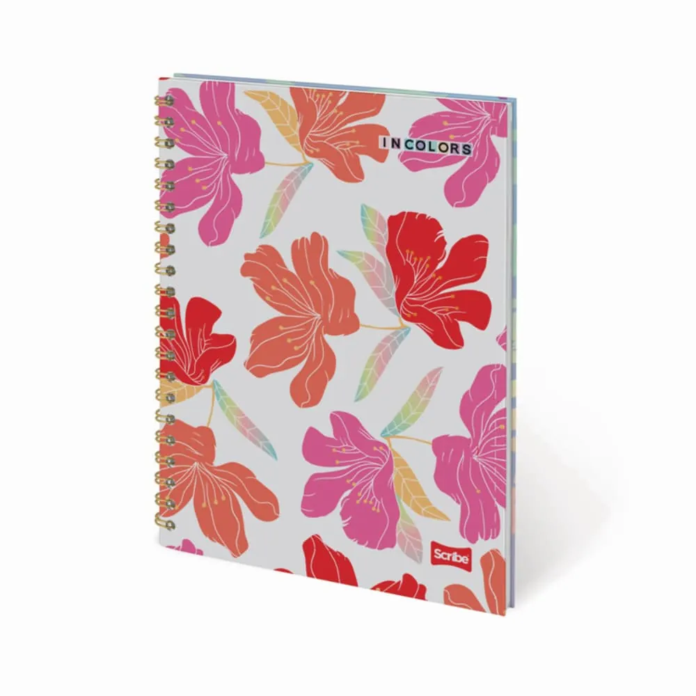 Cuaderno Argollado Incolors 80 Hojas Cuadriculado Surtido
