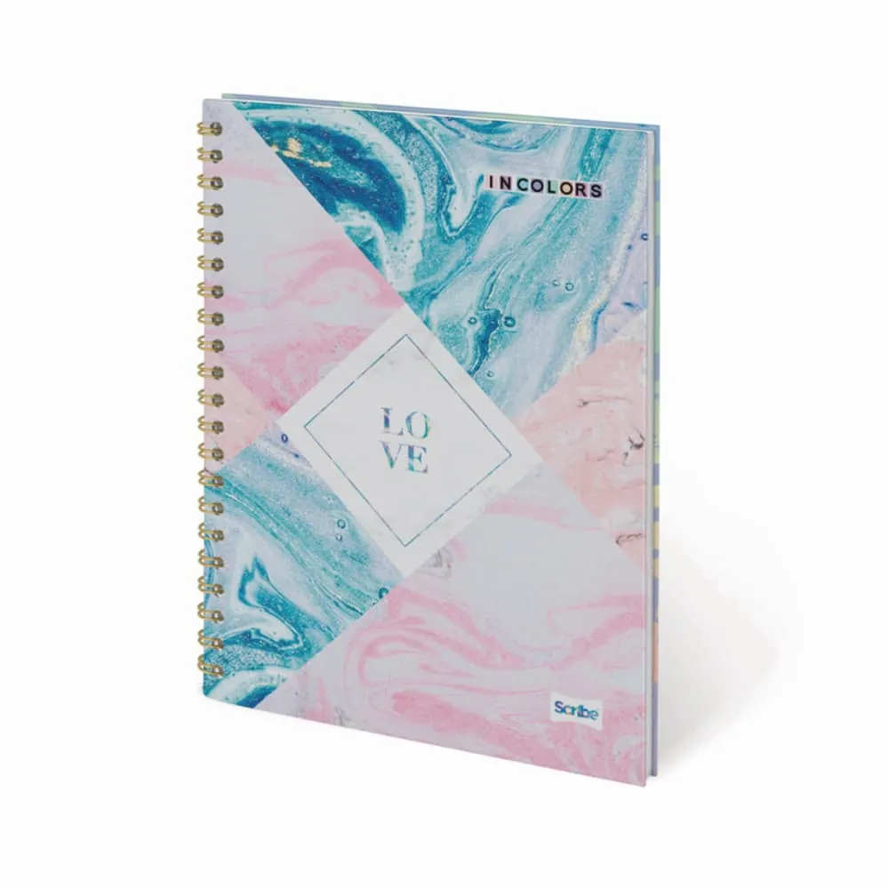 Cuaderno Argollado Incolors 80 Hojas Cuadriculado Surtido