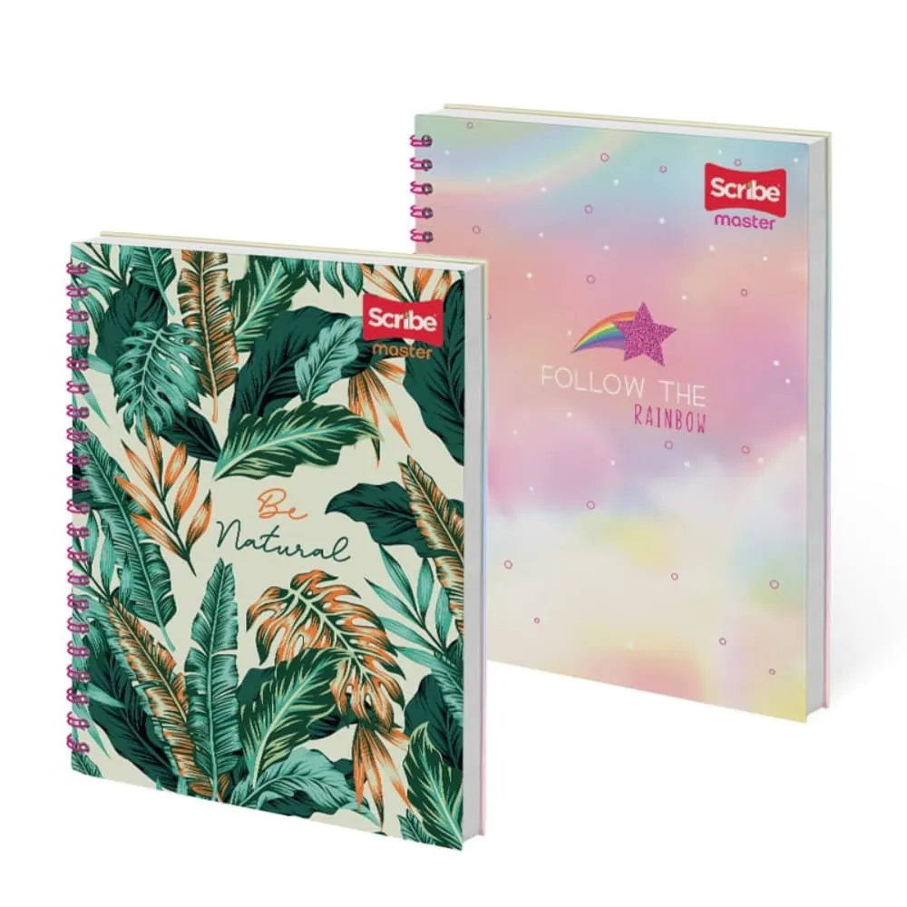 Cuaderno Argollado Master 175 Hojas Cuadriculado Surtido