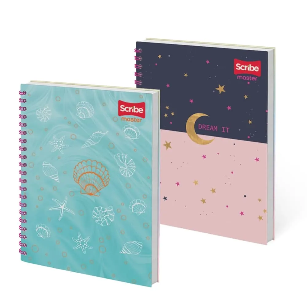 Cuaderno Argollado Master 175 Hojas Cuadriculado Surtido