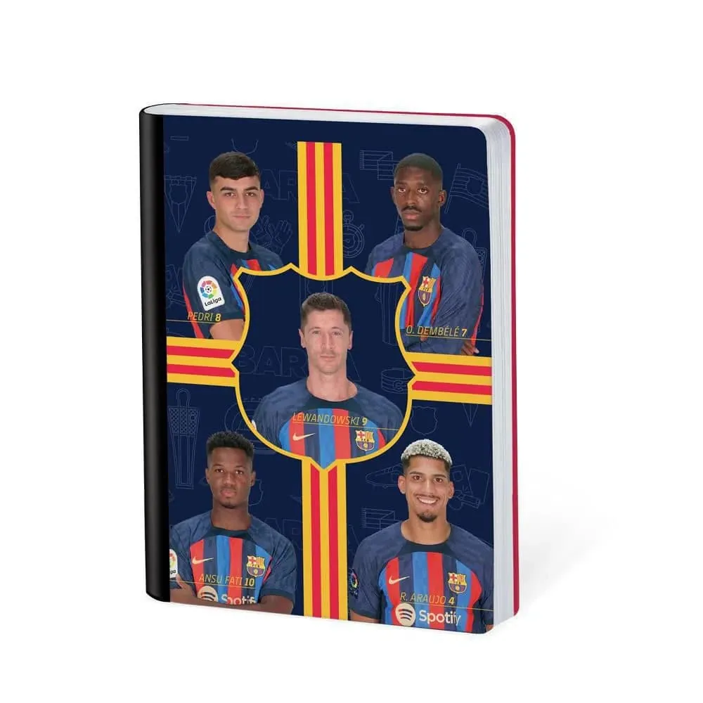 Cuaderno Barcelona 50 Hojas Cosido Rayado Surtido