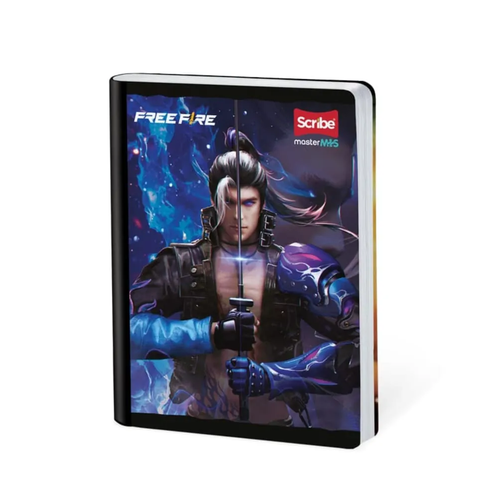 Cuaderno Cosido Freefire 100 Hojas Cuadriculado Surtido
