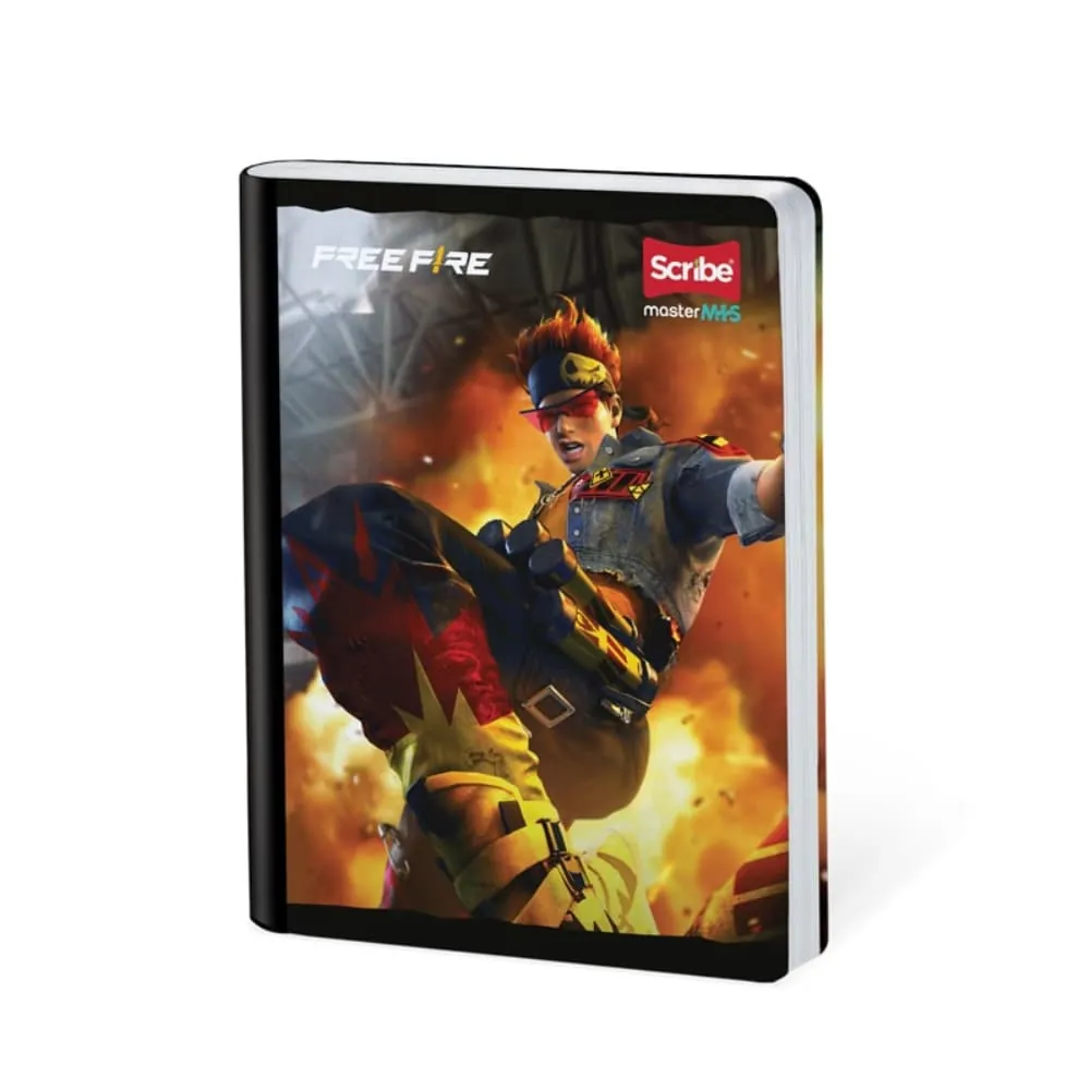 Cuaderno Cosido Freefire 50 Hojas Cuadriculado Surtido