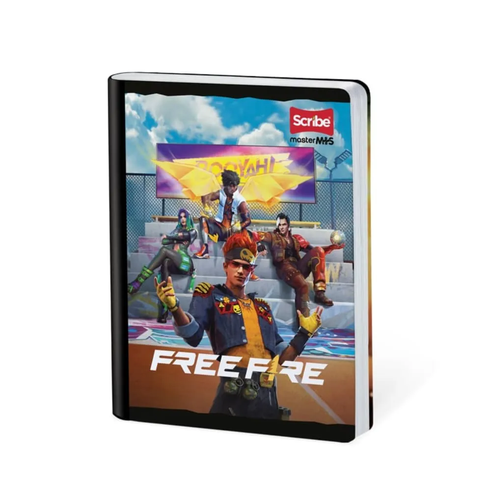 Cuaderno Cosido Freefire 50 Hojas Cuadriculado Surtido