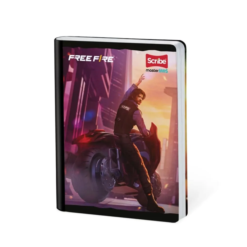 Cuaderno Cosido Freefire 50 Hojas Cuadriculado Surtido