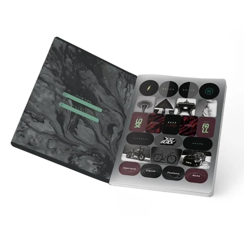 Cuaderno Cosido Inblack 50 Hojas Cuadriculado Surtido
