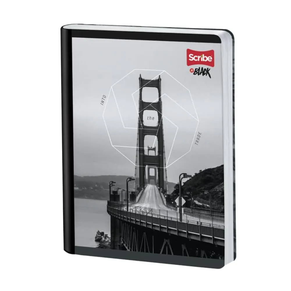 Cuaderno Cosido Inblack 50 Hojas Cuadriculado Surtido