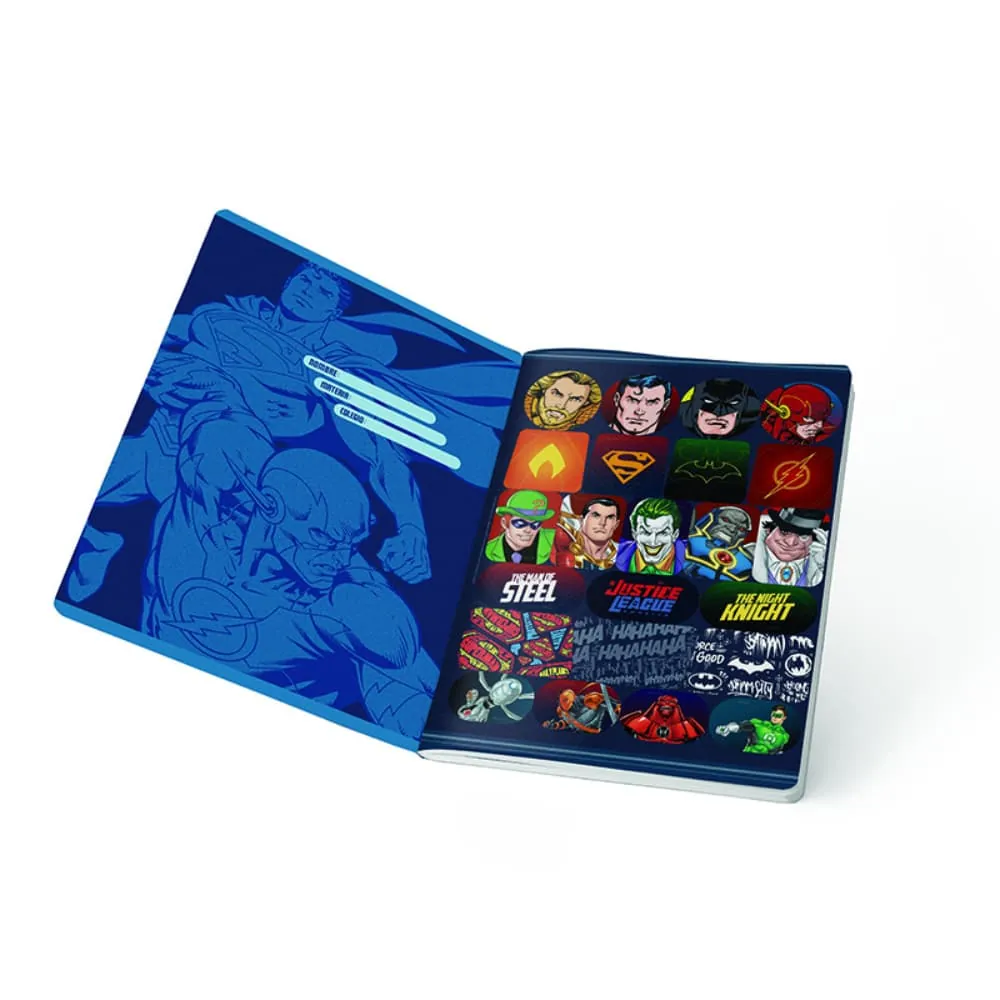 Cuaderno Cosido Justice League 100 Hojas Cuadriculado Surtido