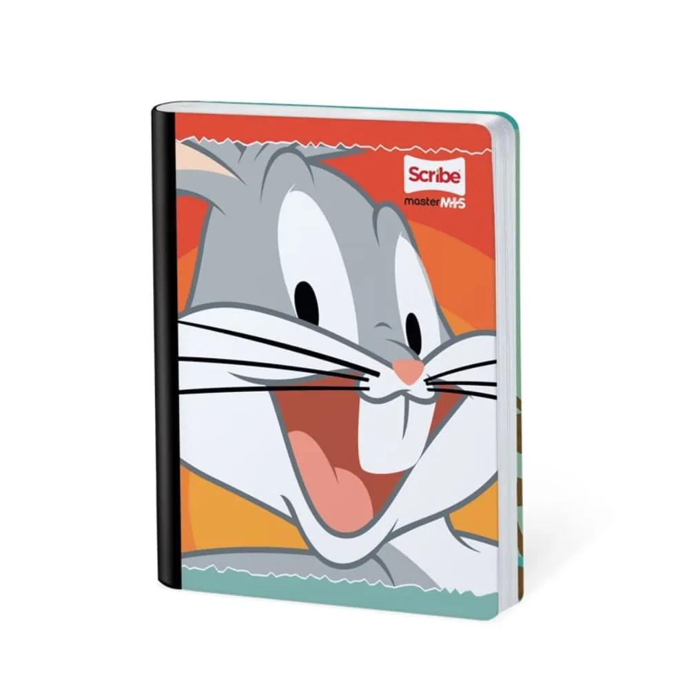 Cuaderno Cosido Looney Tunes 50 Hojas Cuadricualdo Surtido