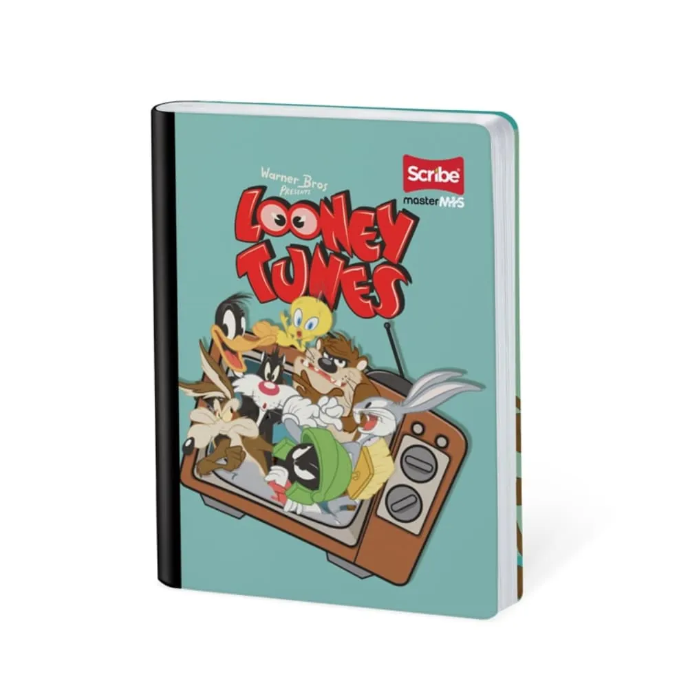 Cuaderno Cosido Looney Tunes 50 Hojas Cuadricualdo Surtido