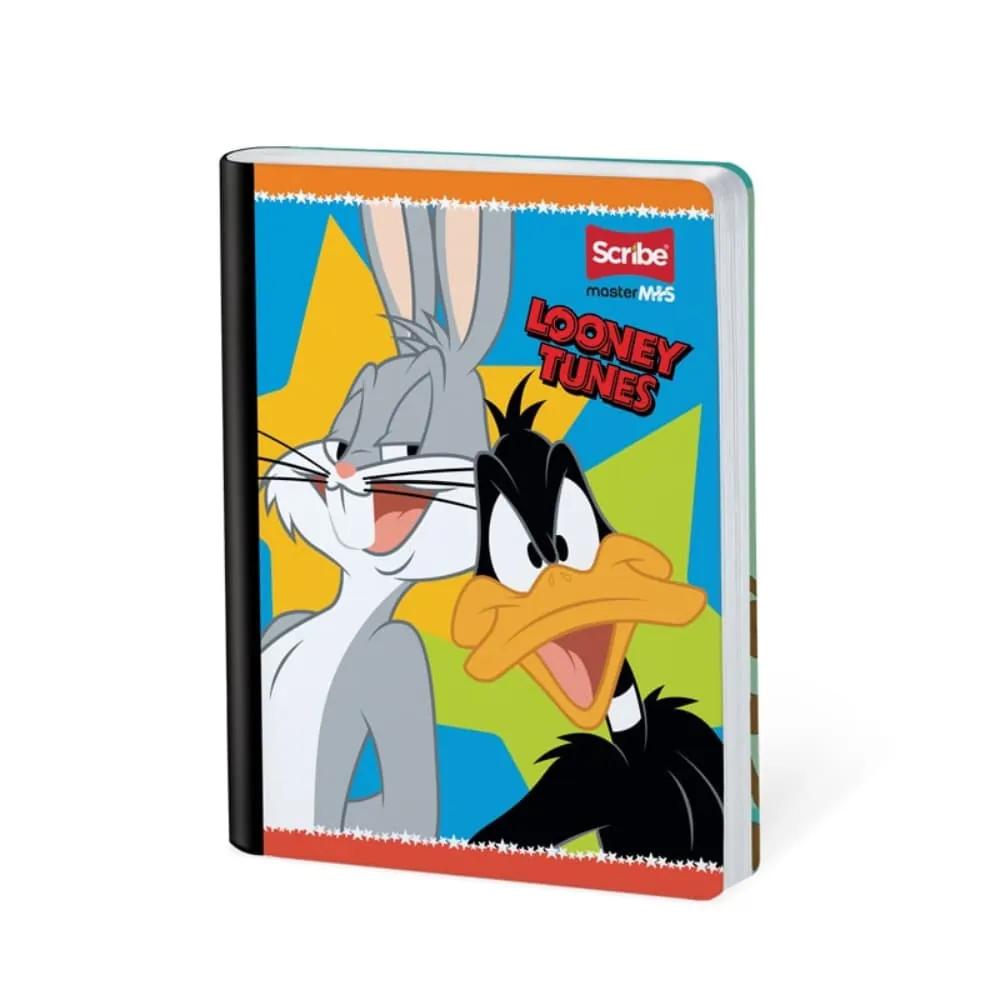 Cuaderno Cosido Looney Tunes 50 Hojas Cuadricualdo Surtido