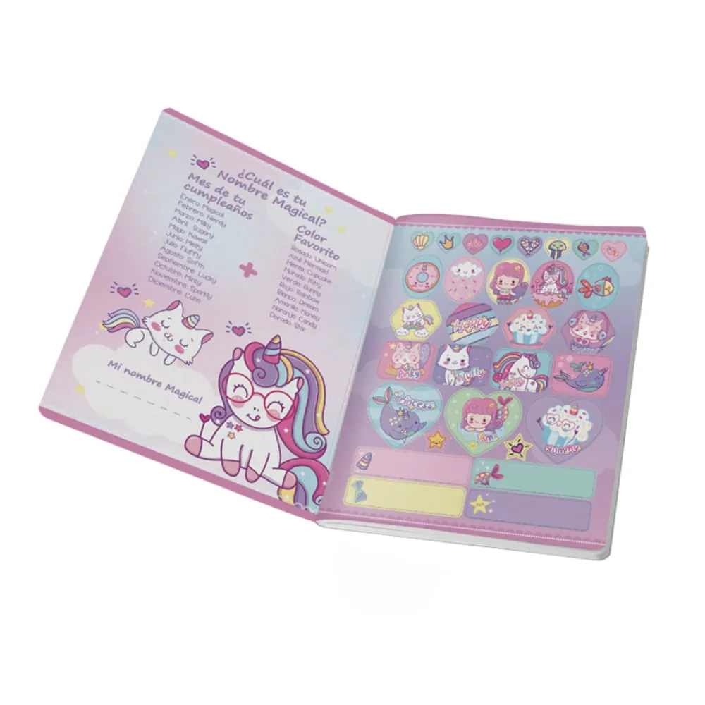Cuaderno Cosido Magical 100 Hojas Cuadriculado Surtido