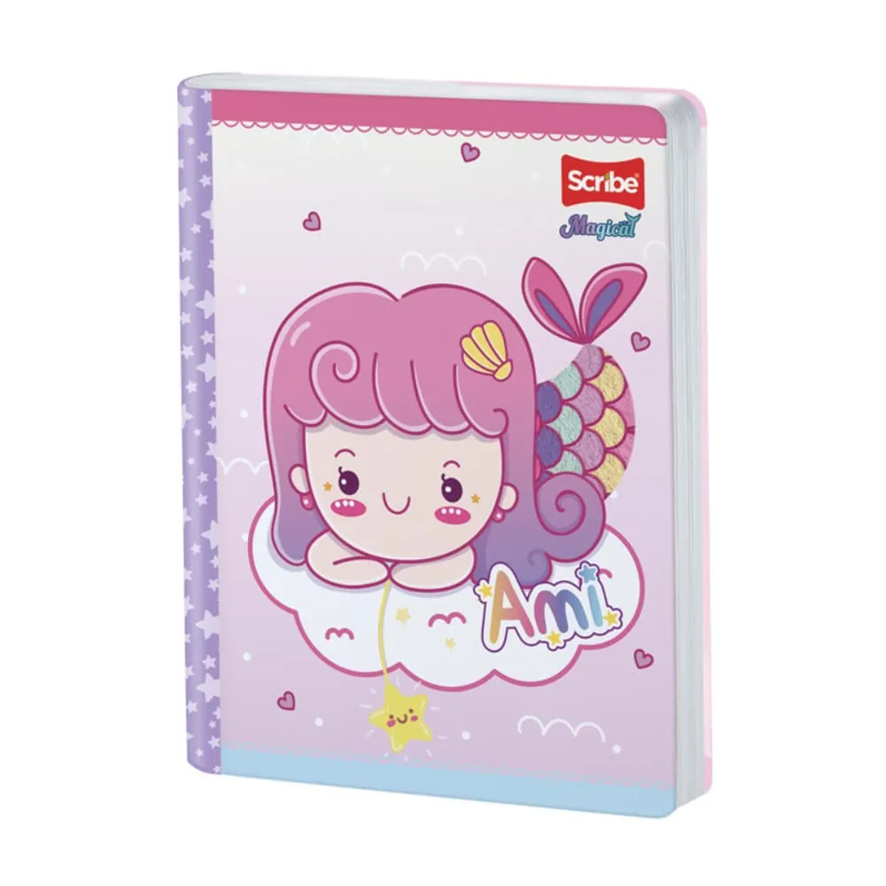 Cuaderno Cosido Magical 100 Hojas Cuadriculado Surtido