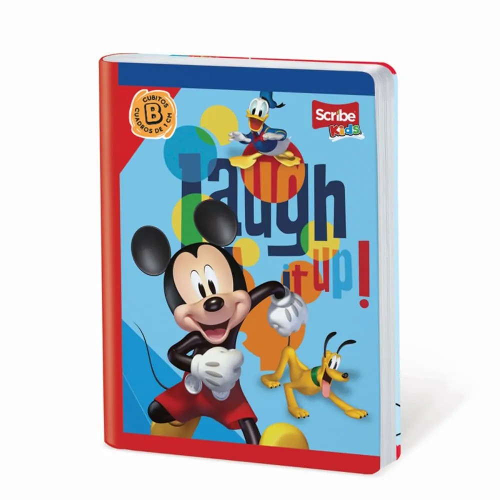 Cuaderno Cosido Mickey 100 Hojas Cuadriculado Surtido