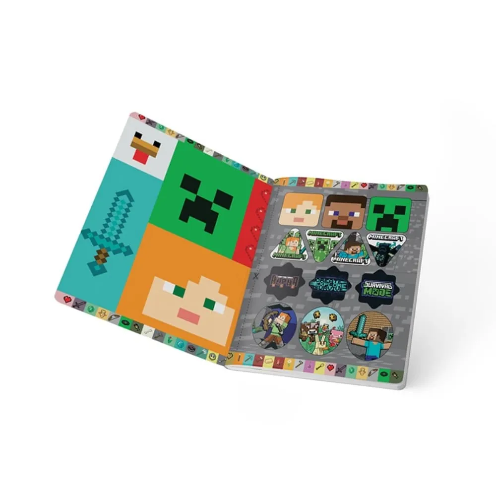Cuaderno Cosido Minecraft 100 Hojas Ferrocarril Surtido