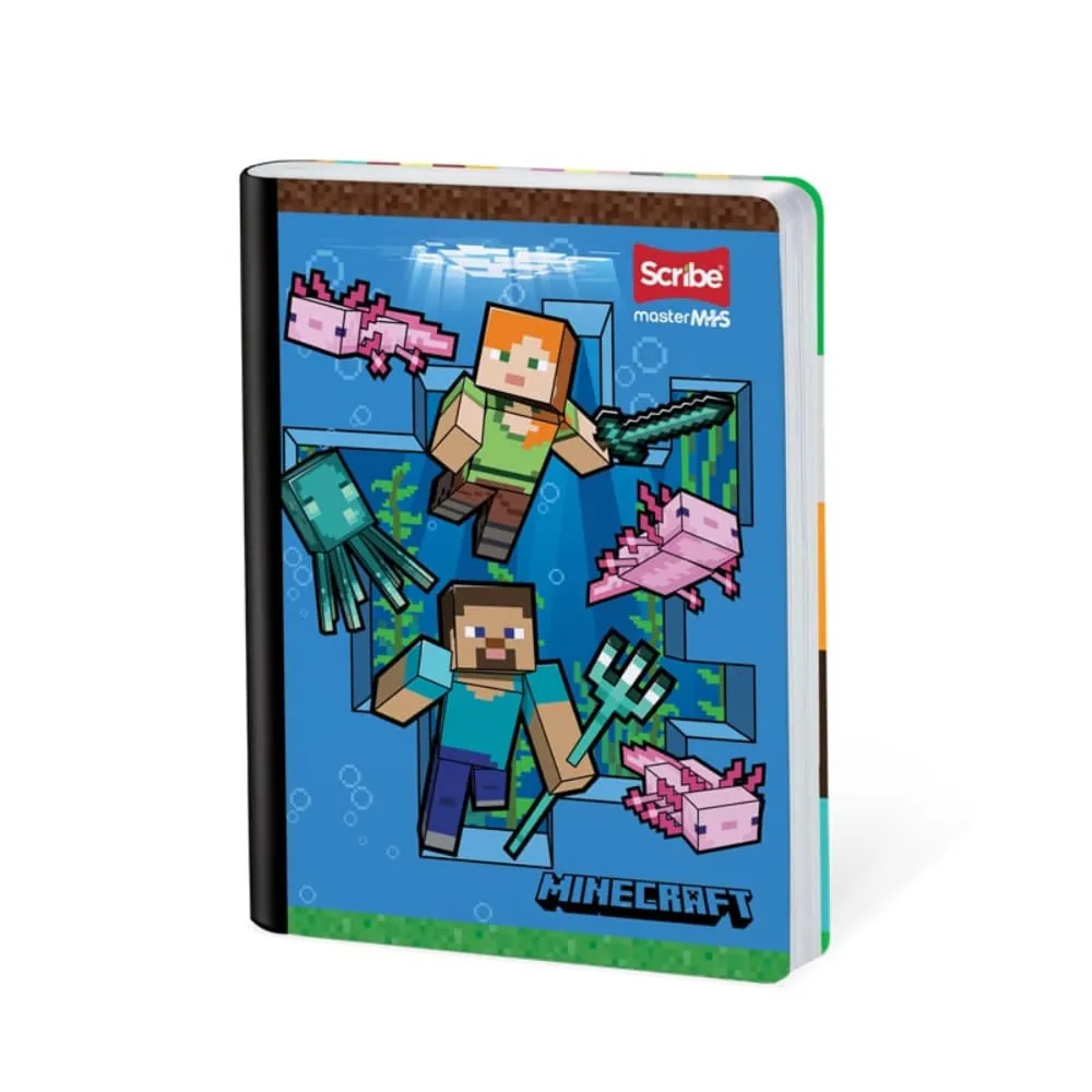 Cuaderno Cosido Minecraft 100 Hojas Ferrocarril Surtido