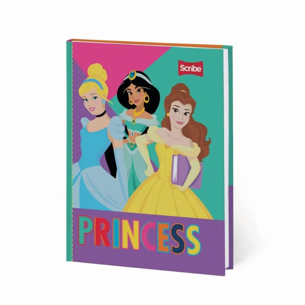 Cuaderno.Cosido Princesas 100 Hojas Cuadriculado Surtido