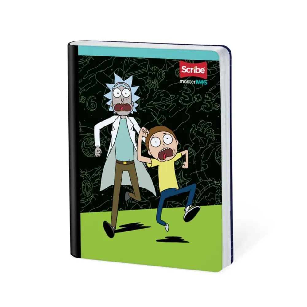 Cuaderno Cosido Rick And Morty 50 Hojas Cuadriculado Surtido