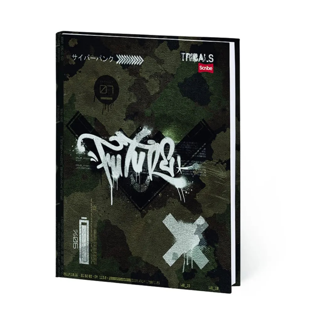 Cuaderno Cosido Tribals 100 Hojas Cuadriculado Surtido
