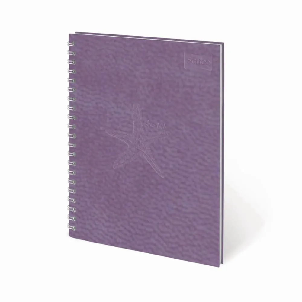Cuaderno Cuero Fem 80 Hojas Rayado Surtido